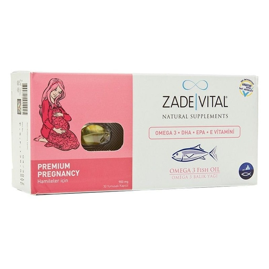 Zade Vital Hamileler İçin Balık Yağı 30 Kapsül