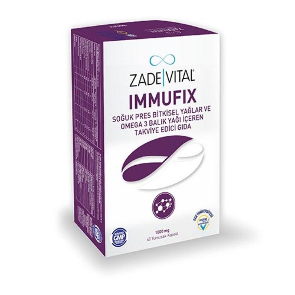 Zade Vital İmmufix 1100mg 40 Yumuşak Kapsül