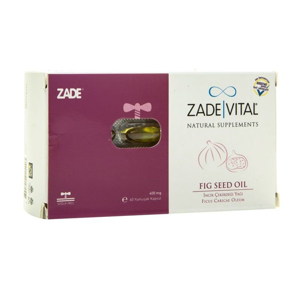 Zade Vital İncir Çekirdeği Yağı 60 Kapsül 400 Mg