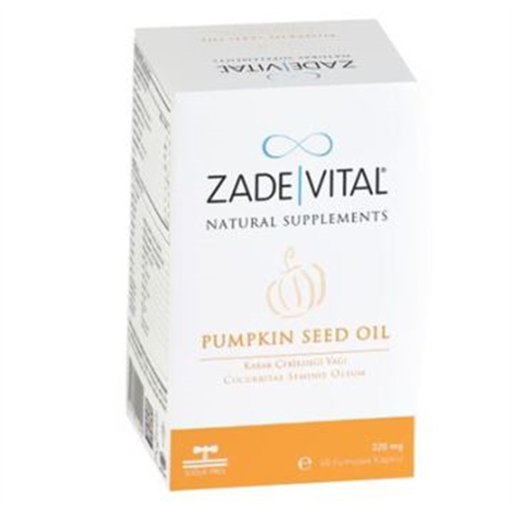 Zade Vital Kabak Çekirdeği Yağı Kapsülu Cam Şişe 60 Adet