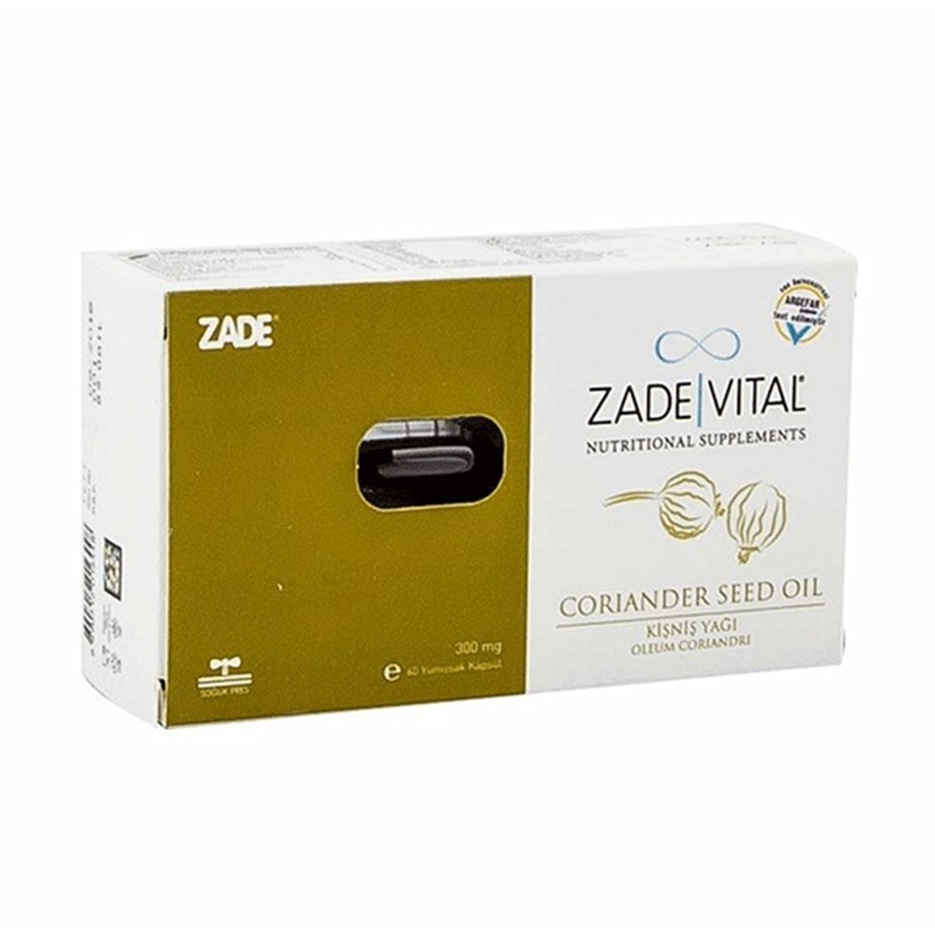 Zade Vital Kişniş Yağı 300 mg 60 Kapsül