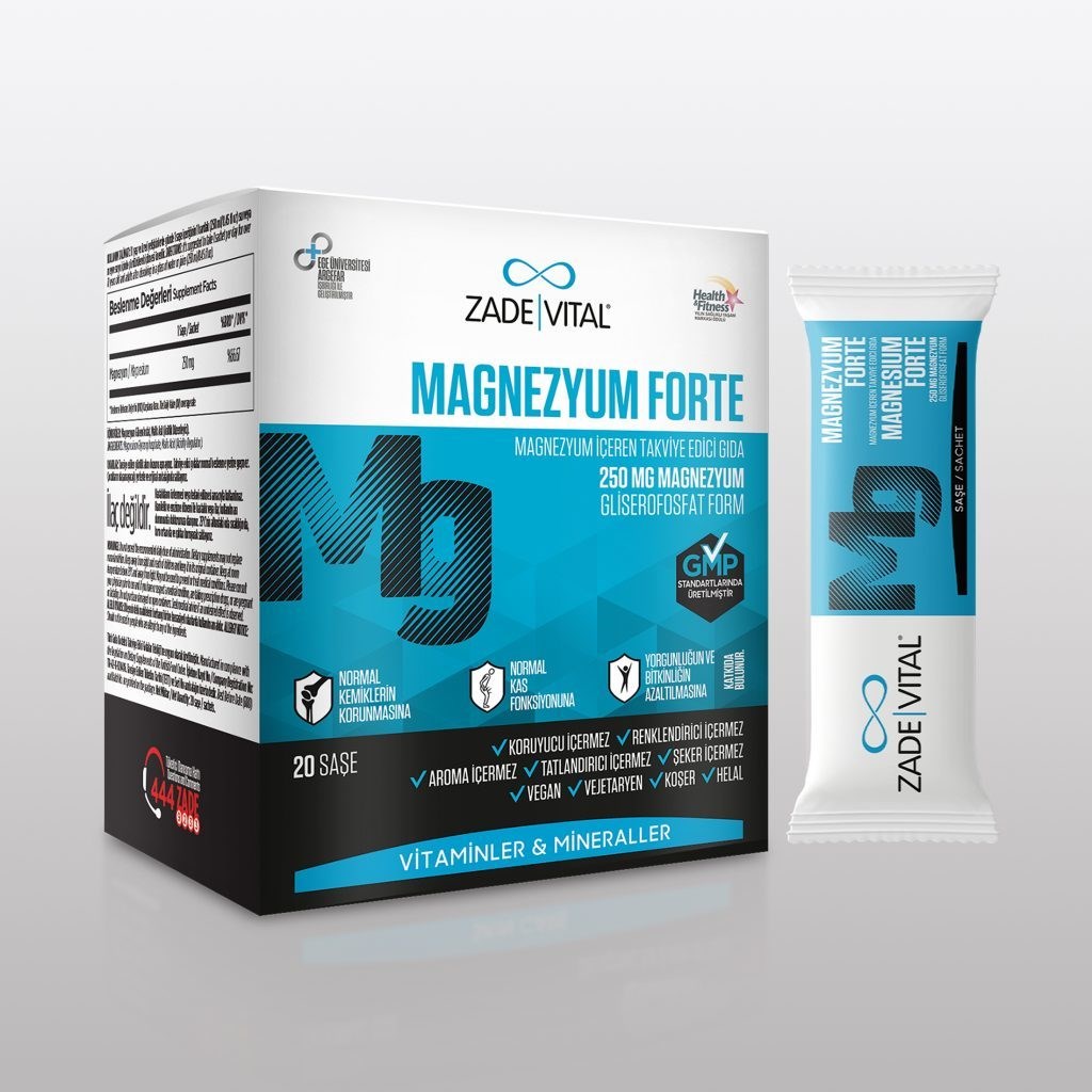 Zade Vital Magnezyum Forte 20 Saşe