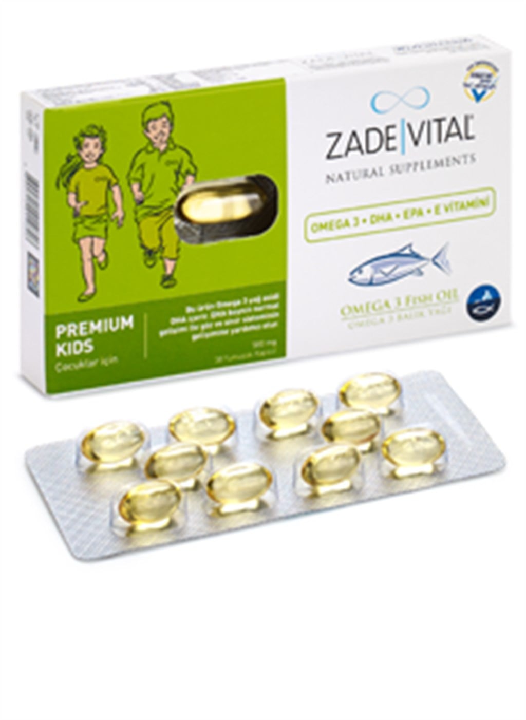 Zade Vital Premium Kids For Kids 45 Kapsül