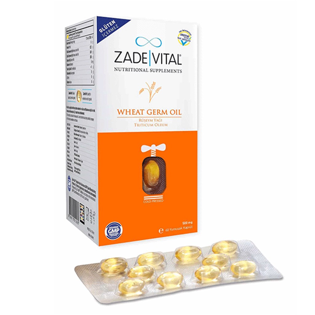Zade Vital Ruşeym Yağı 500 mg 60 Kapsül