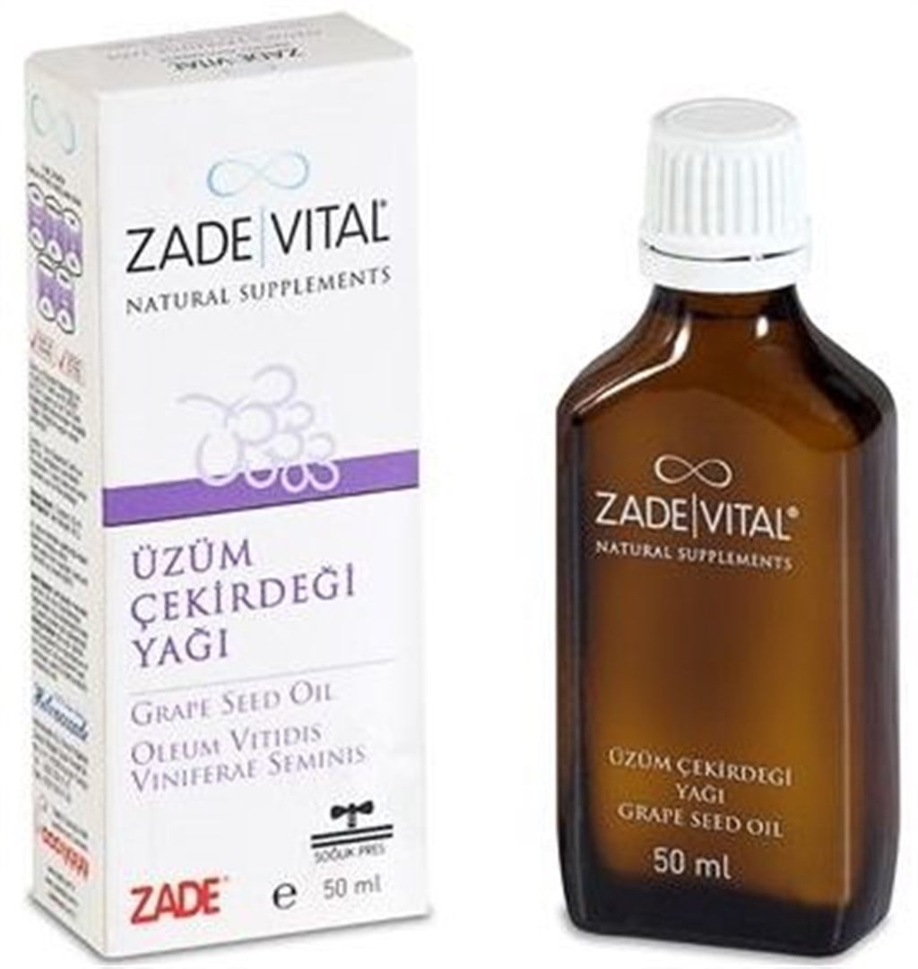 Zade Vital Üzüm Çekirdeği Yağı 50 ml Cam Şişe