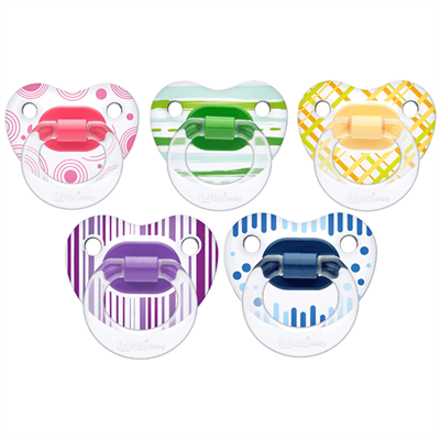 Wee Baby Şeffaf Desenli Damaklı Emzik No:2  1 Adet -837