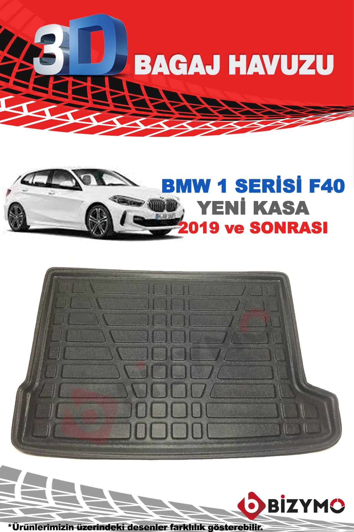 Bmw 1 Serisi F40 2019 Ve Sonrası Yeni Kasa 3D Bagaj Havuzu Bizymo