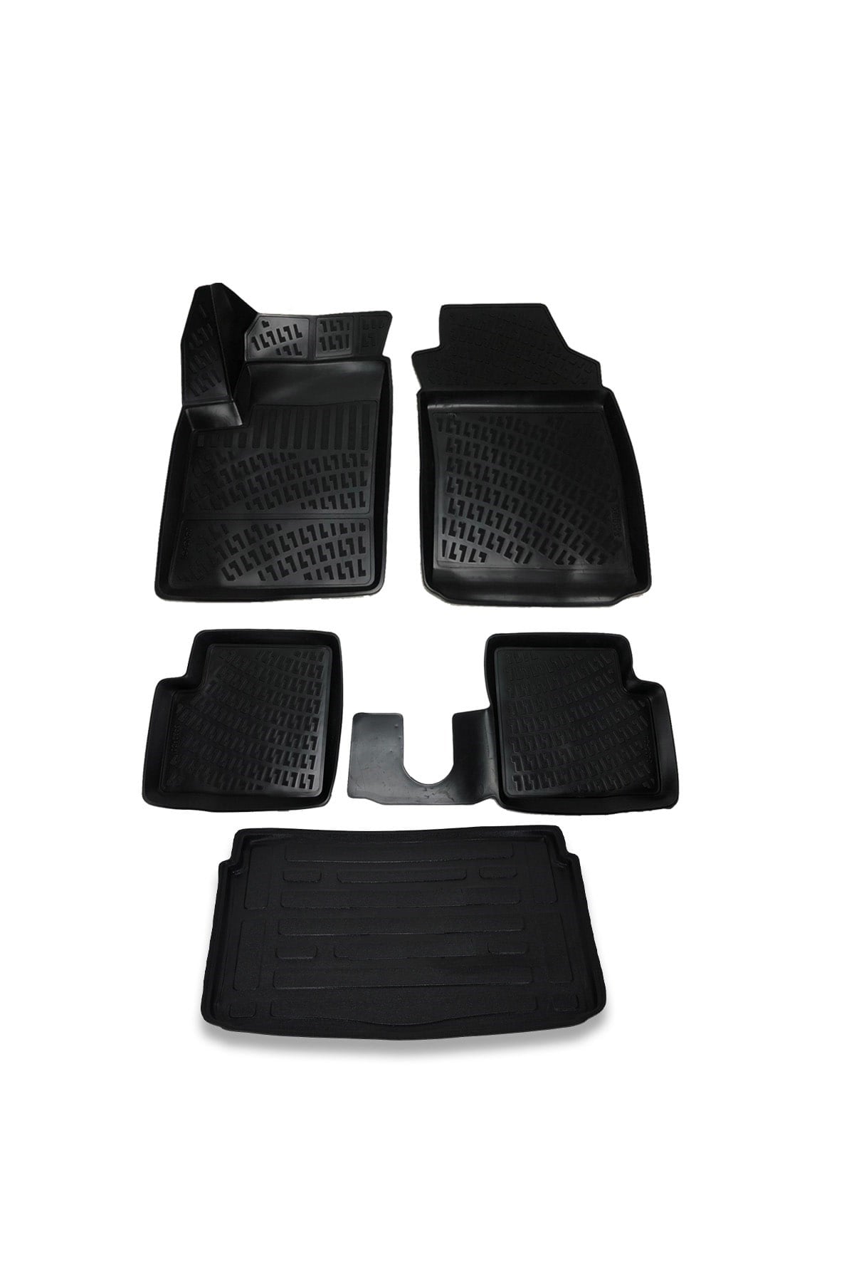 Fiat 500 2007+ Havuzlu Paspas ve Bagaj Seti Bizymo