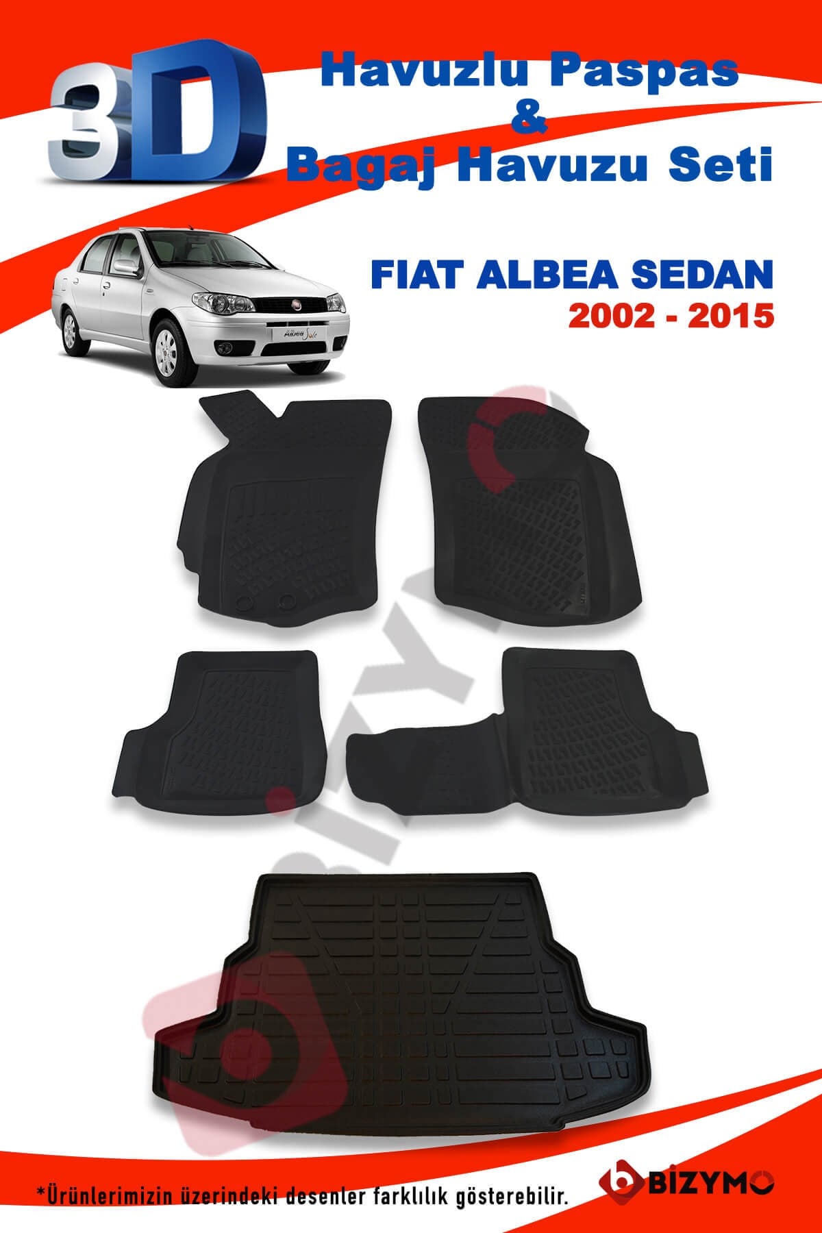 Fiat Albea Sedan 2002-2015 Paspas Ve Bagaj Havuzu Seti