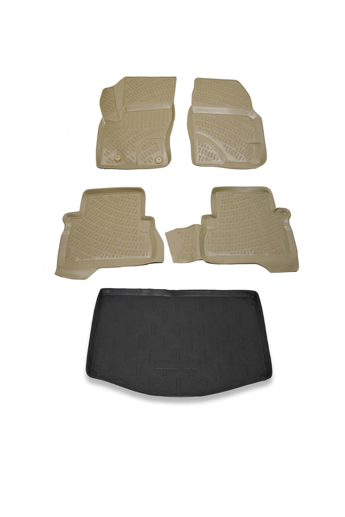 Ford C-Max 2004-2010 Bej Havuzlu Paspas ve Bagaj Seti Bizymo