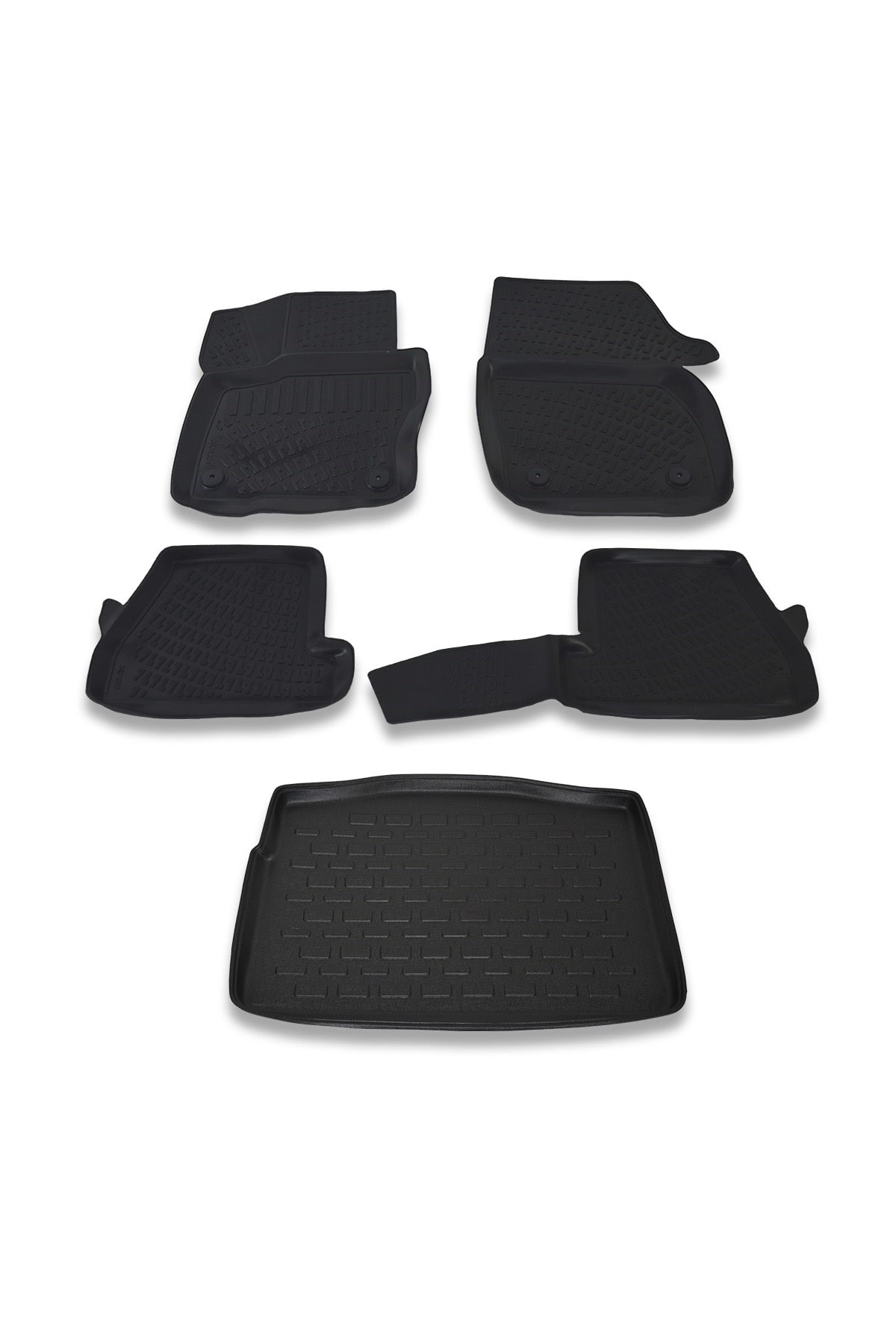 Ford Focus 3 Hb İnce Stepne 2011-2014 Paspas ve Bagaj Havuzu Seti