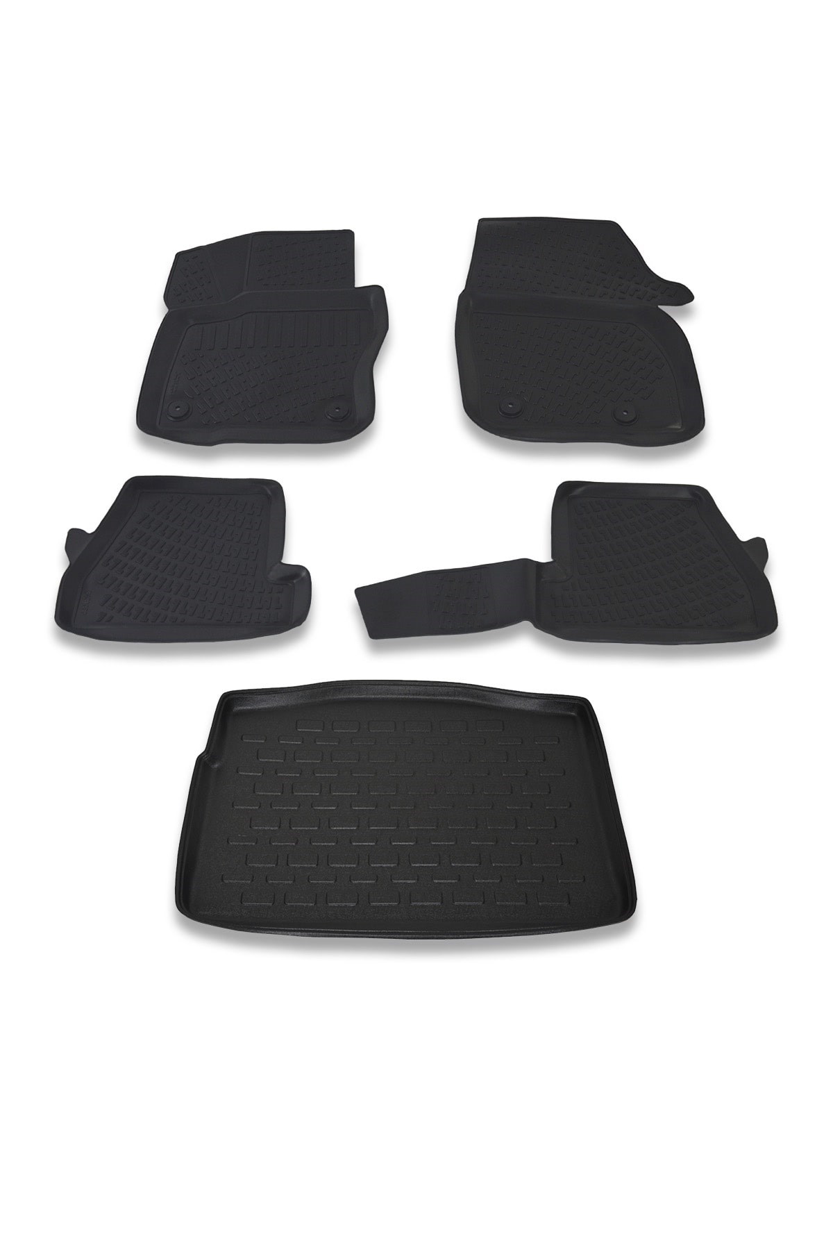 Ford Focus 4 Hb İnce Stepne 2015 Ve Sonrası Paspas ve Bagaj Havuzu Seti