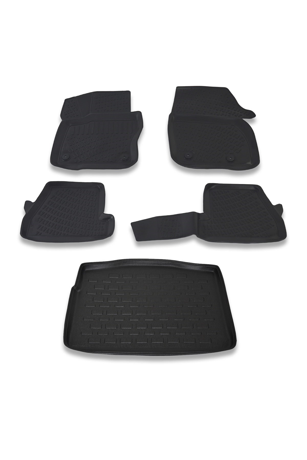 Ford Focus 4 Hb Kalın Stepne 2015 Ve Sonrası Paspas ve Bagaj Havuzu Seti