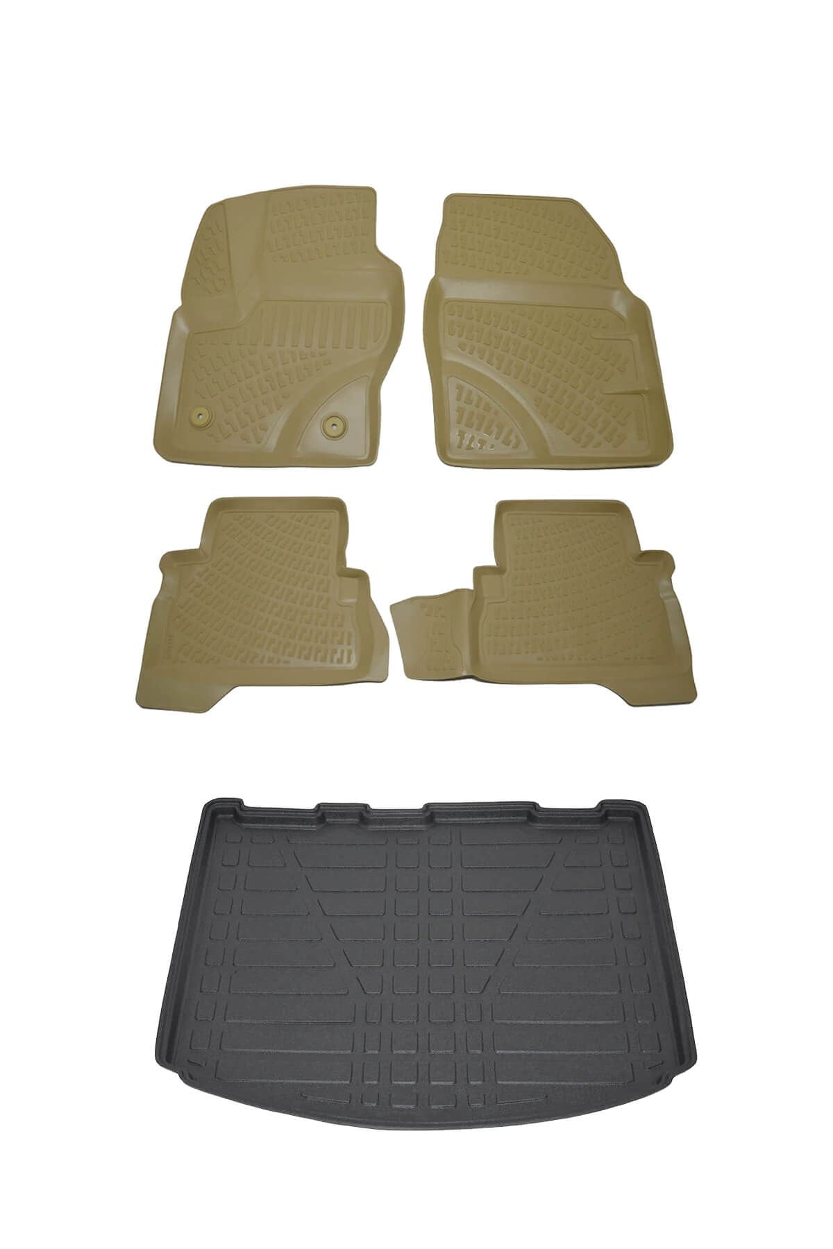 Ford Kuga Suv 2013-2019 Bej Havuzlu Paspas ve Bagaj Seti Bizymo