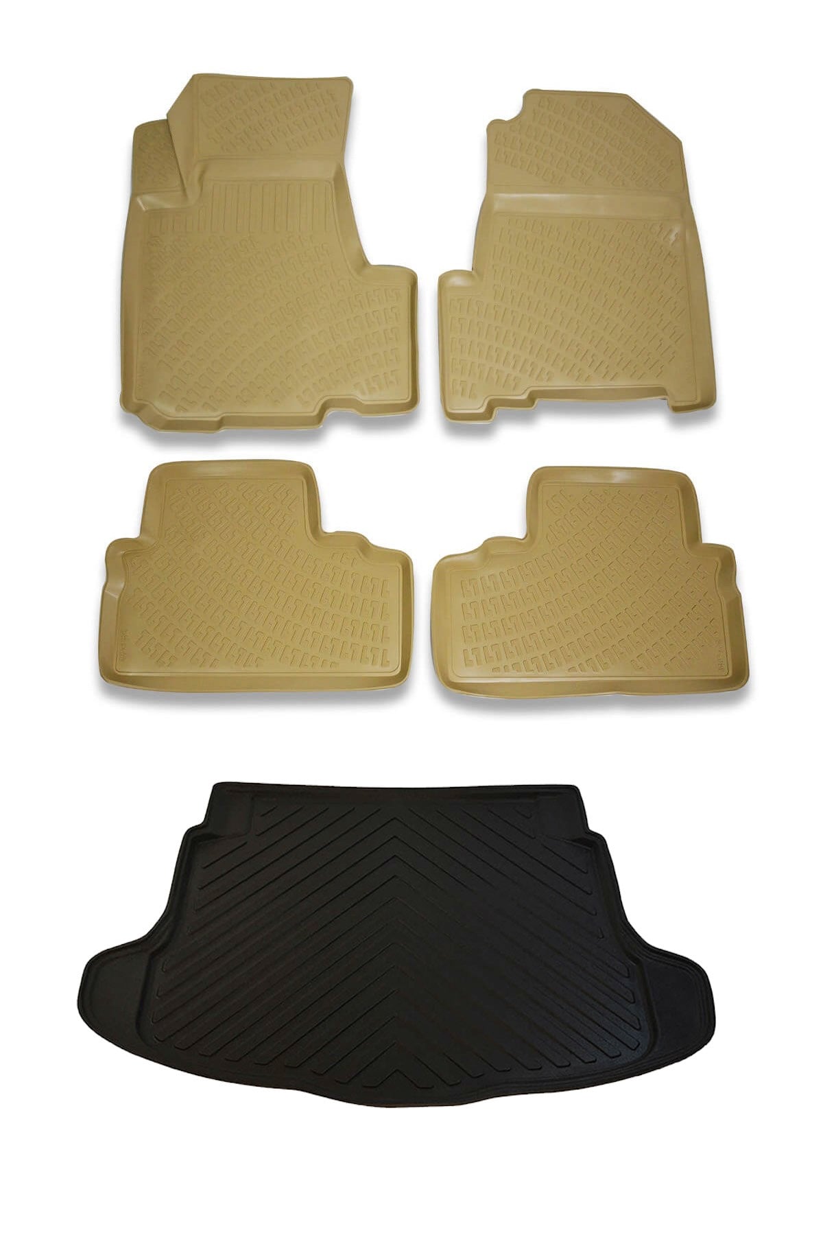Honda Crv Suv 2007-2013 Bej Paspas ve Bagaj Havuzu Seti