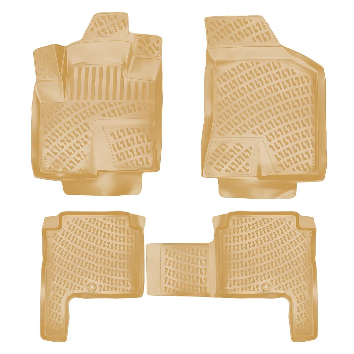 Hyundai Santa Fe  2006-2012 Rizline 3D Havuzlu BEJ Paspas