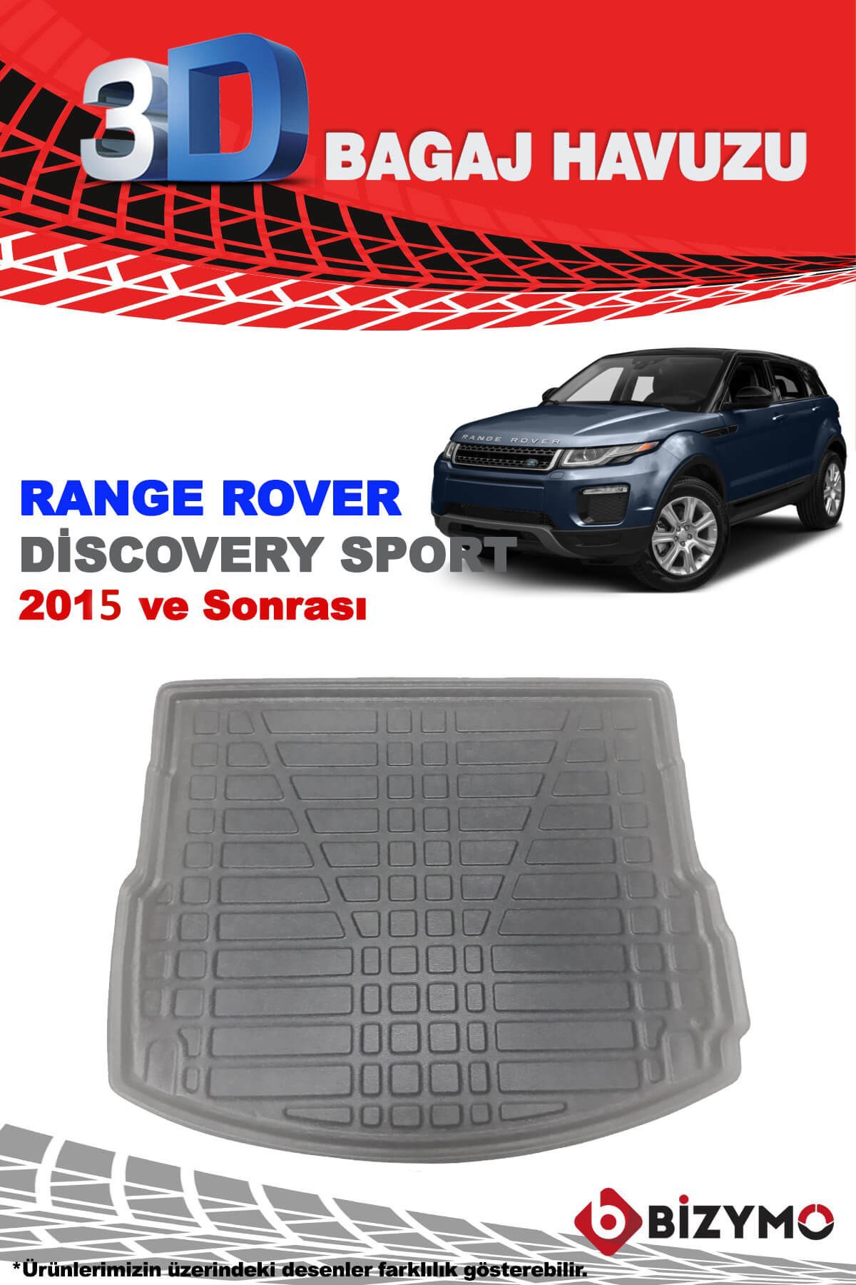 Land Rover Range Rover Discovery Sport 2015+ 3D Bagaj Havuzu Bizymo
