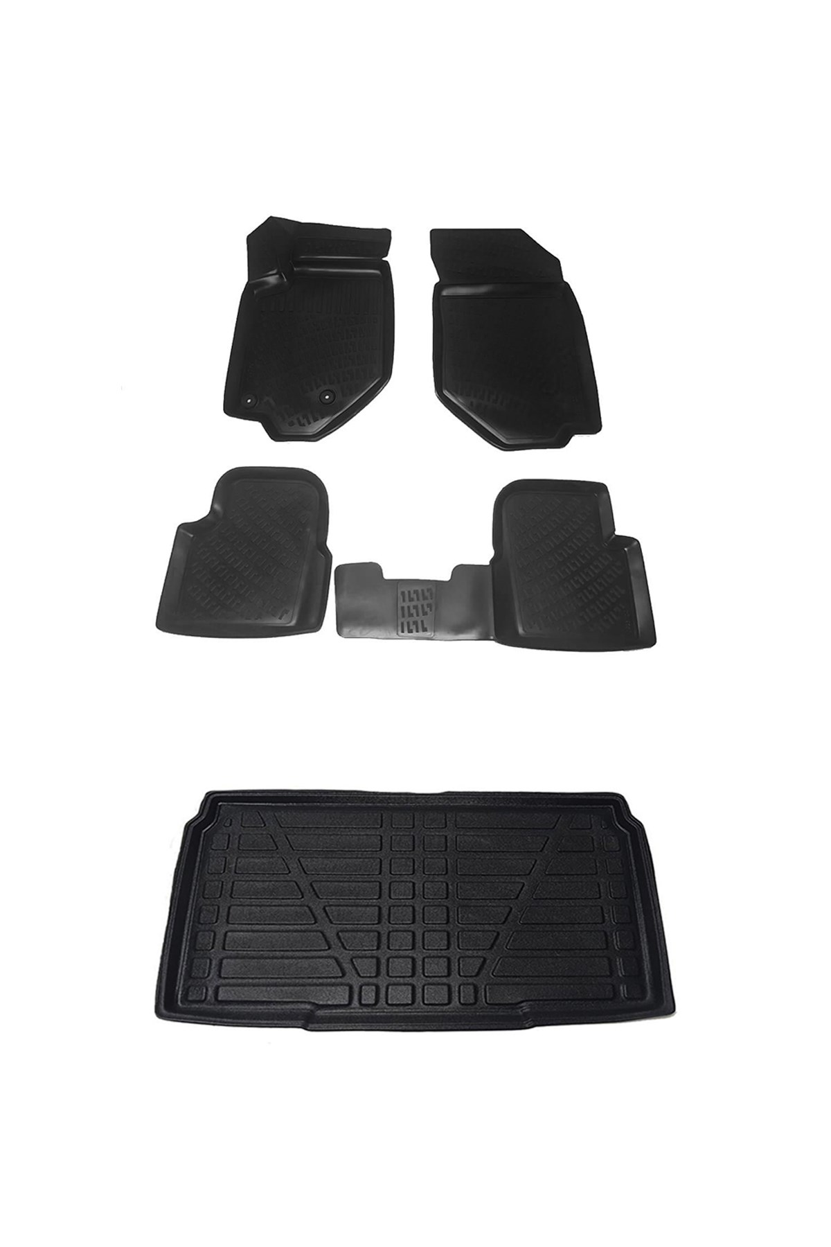 Peugeot 208 2020+ 3D Paspas ve Bagaj Havuzu Seti