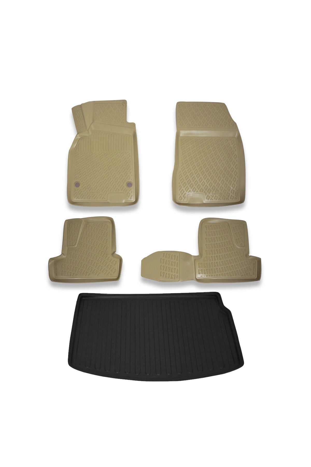 Renault Megane 3 Coupe 2009-2015 Bej Paspas ve Bagaj Havuzu Seti