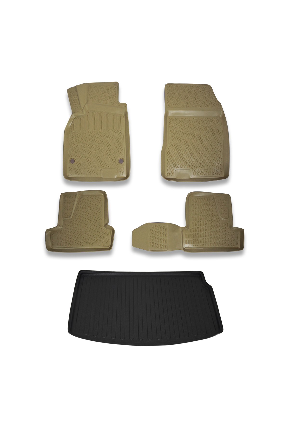 Renault Megane 3 Hb 2009-2015 Bej Paspas ve Bagaj Havuzu Seti