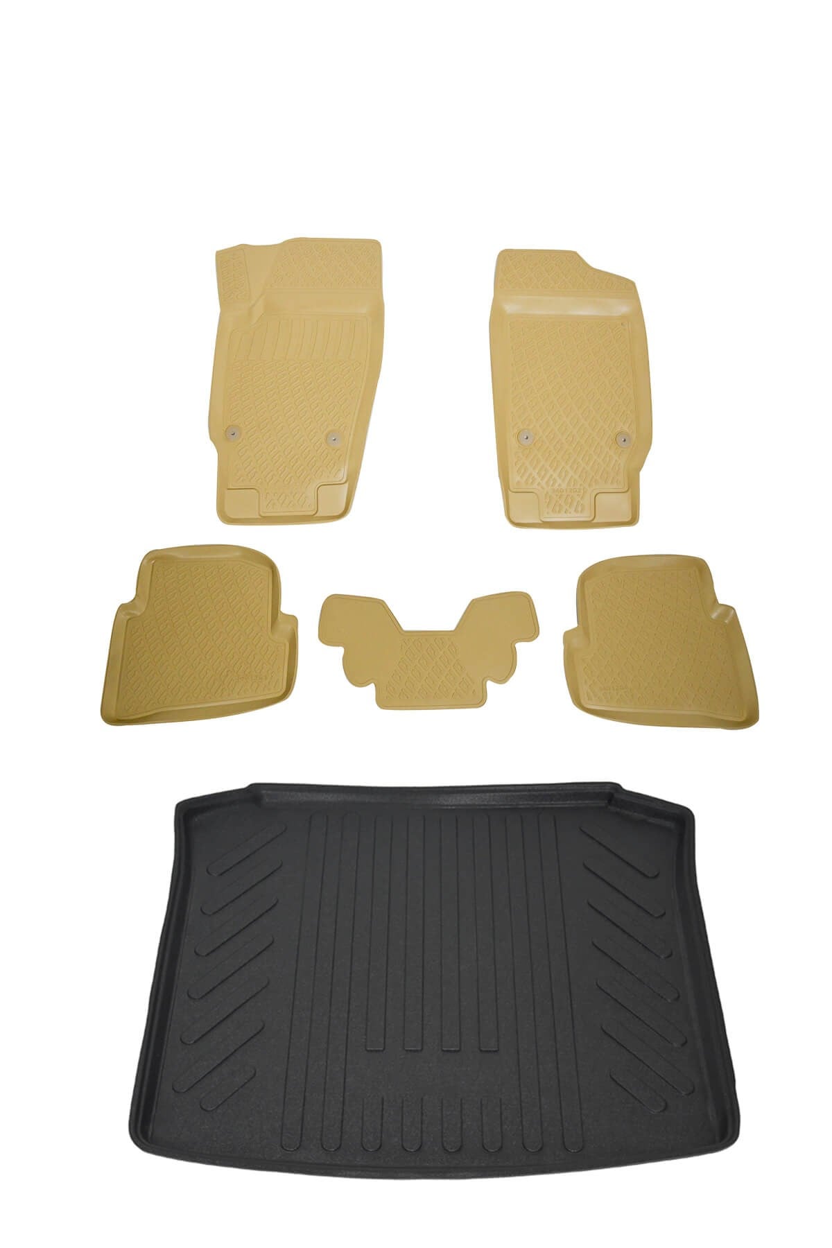 Seat İbiza Sw 2008+ Bej Havuzlu Paspas ve Bagaj Seti Bizymo