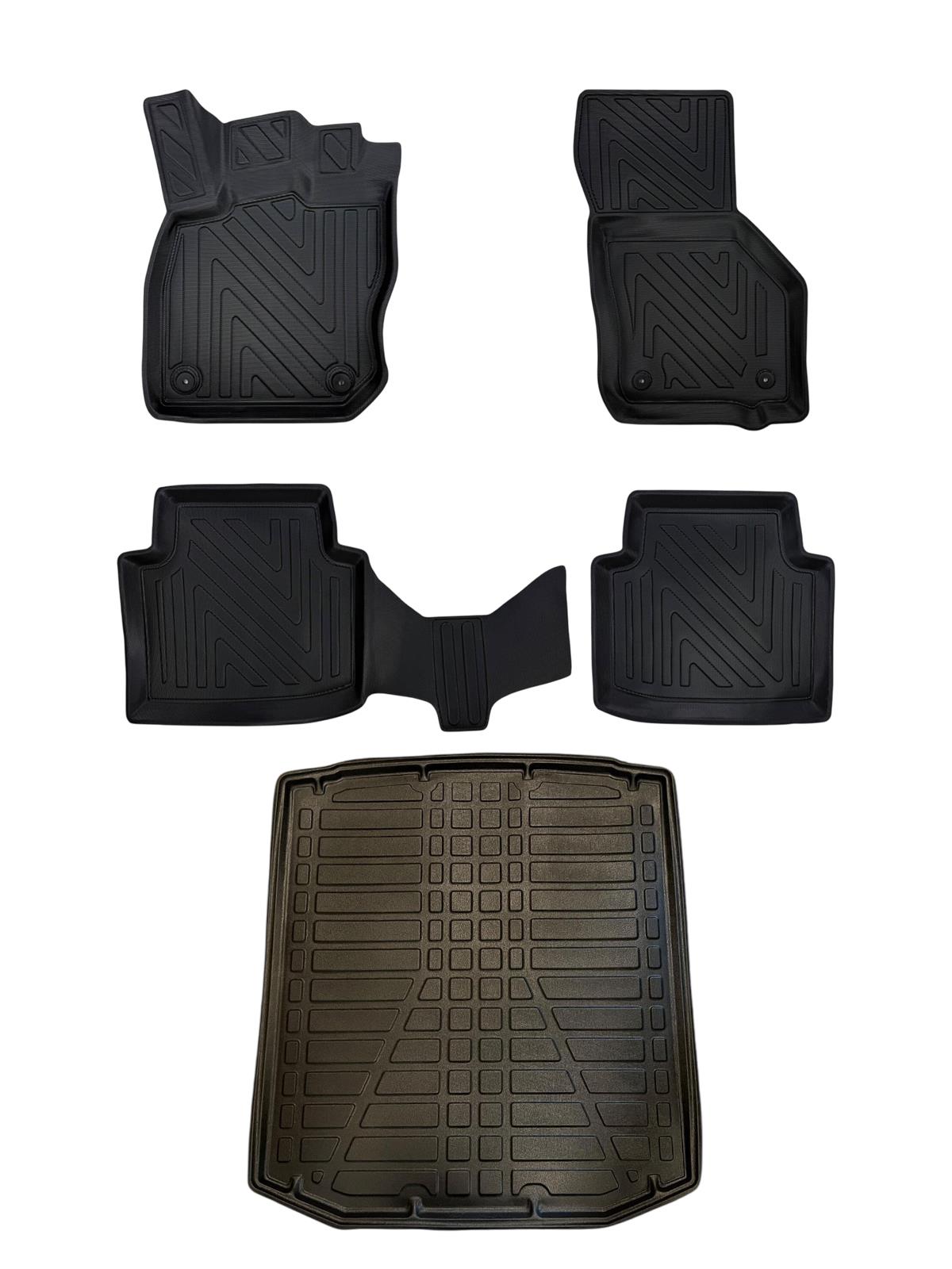 Skoda Octavia 2005-2012 Uyumlu 4D Premium Paspas ve Bagaj Havuzu Seti Bizymo