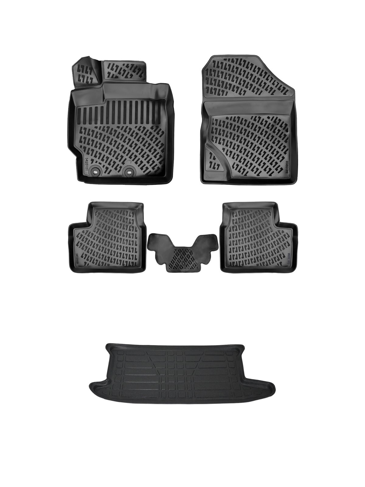 Toyota Yaris Hb 2005-2010 Paspas ve Bagaj Havuzu Seti