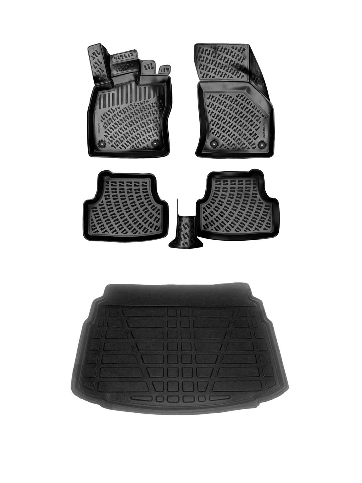 Volkswagen Golf 7 Hb (Alt) 2013-2019 Havuzlu Paspas ve Bagaj Seti Bizymo