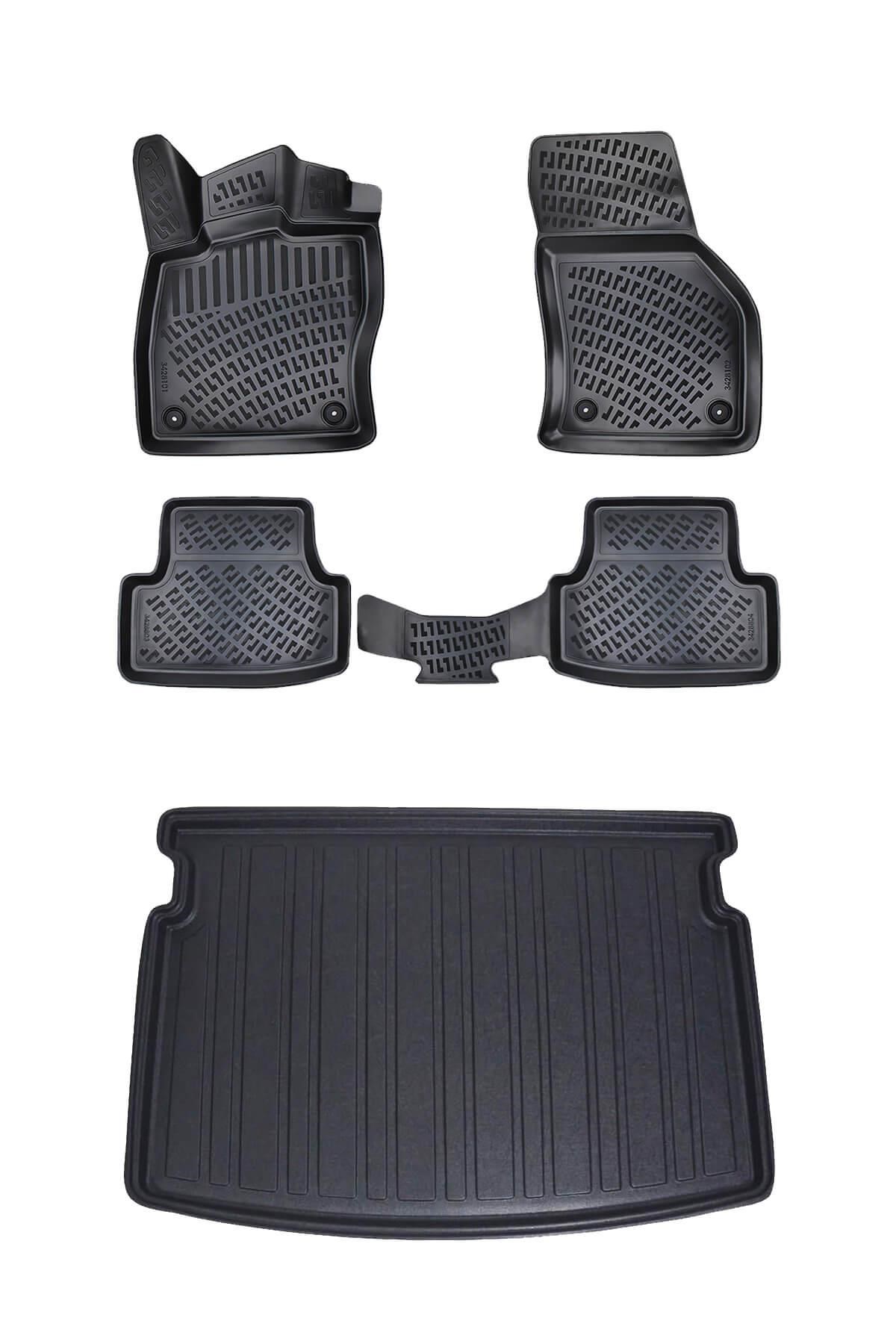 Volkswagen Golf 8 (Manuel Vites) 3D Paspas ve (Üst) Bagaj Seti Bizymo