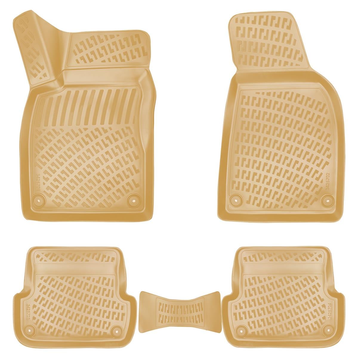 Audi A4 B6 2001-2006 Rizline 3D Havuzlu BEJ Paspas