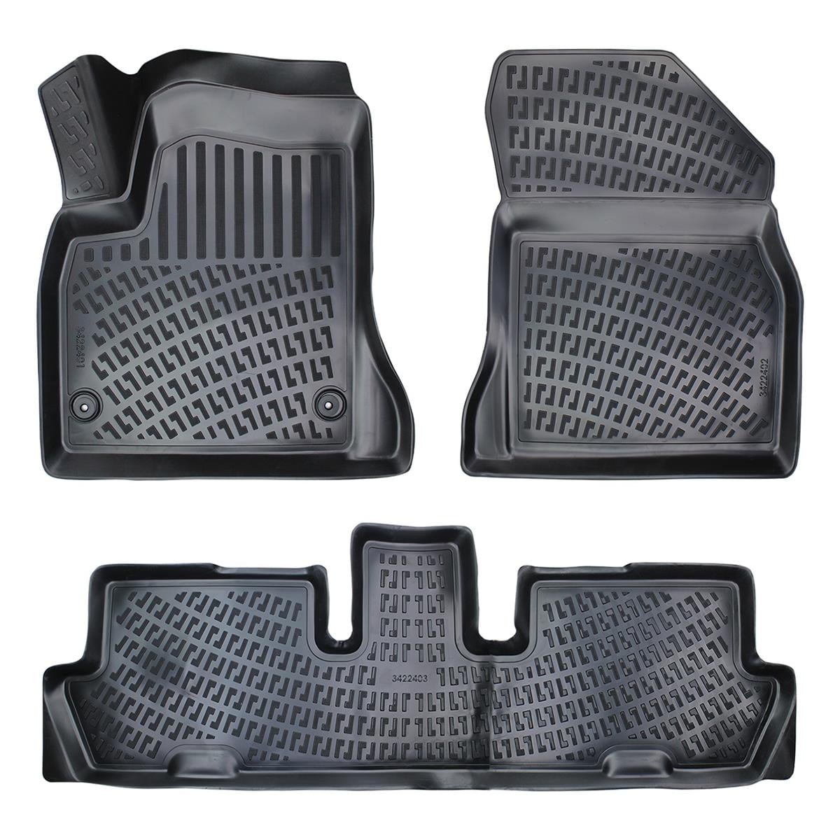 Citroen C4 Grand Picasso 7 Koltuk 2006-2013 Rizline 3D Havuzlu Paspas