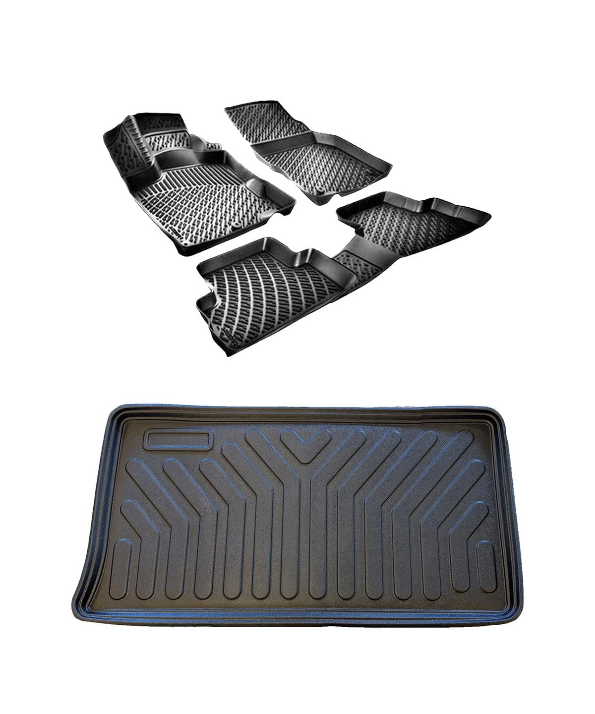 Fiat 500 E (Elektrikli) 2020+ 3D Paspas ve Bagaj Havuzu Seti