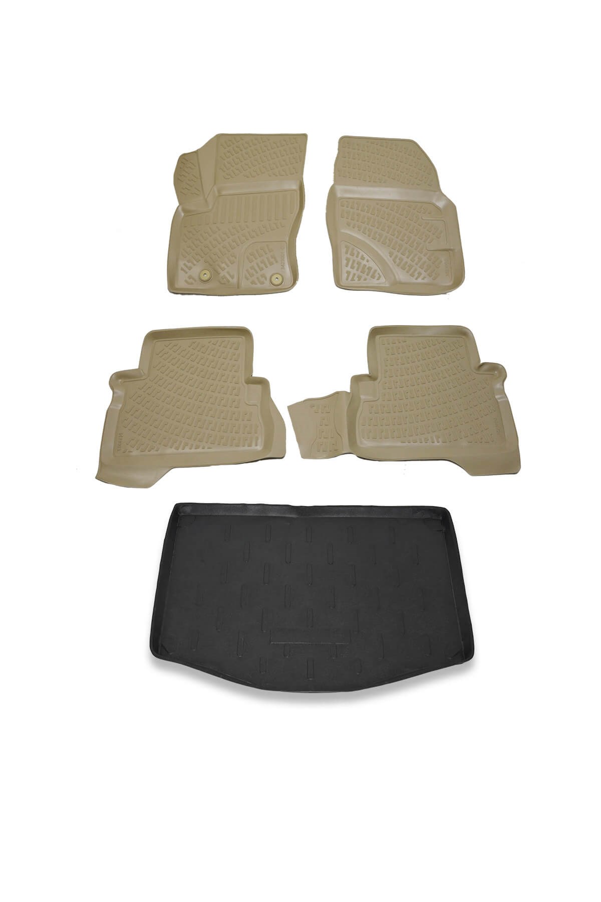Ford C-Max 2004-2010 Bej Havuzlu Paspas ve Bagaj Seti Bizymo