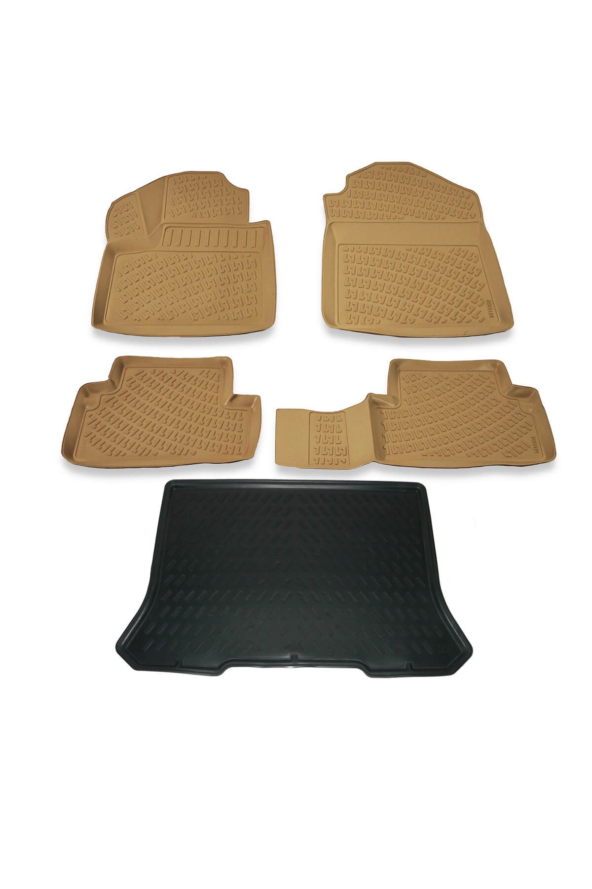 Ford Connect Cepli 75-90 Bej Havuzlu Paspas ve Bagaj Seti Bizymo