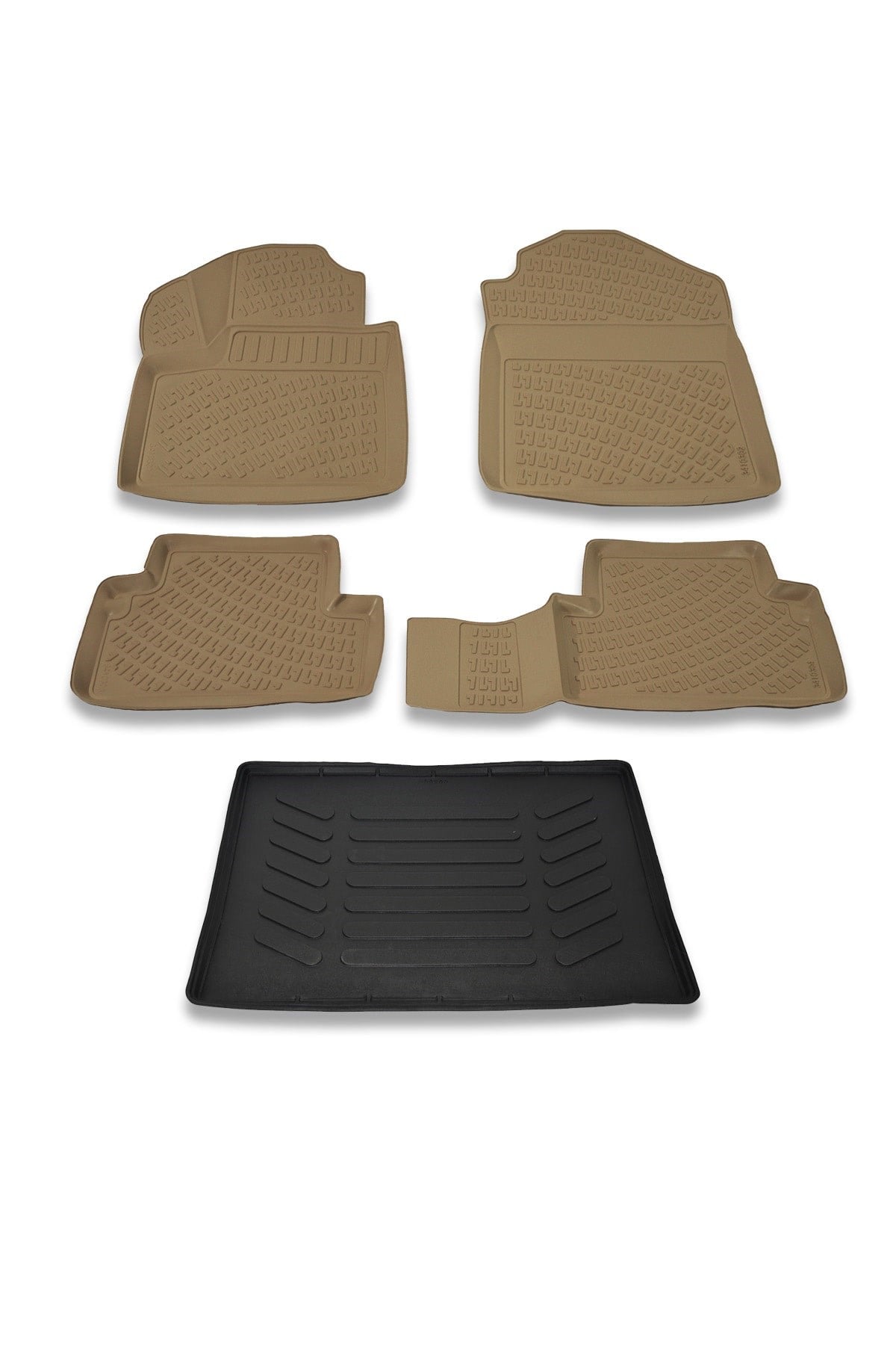 Ford Connect Cepsiz 2003-2014 Bej Paspas ve Bagaj Havuzu Seti