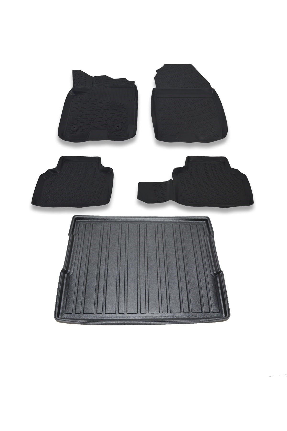 Ford Courier Combi 2014 Ve Sonrası Paspas Ve Bagaj Havuzu Seti