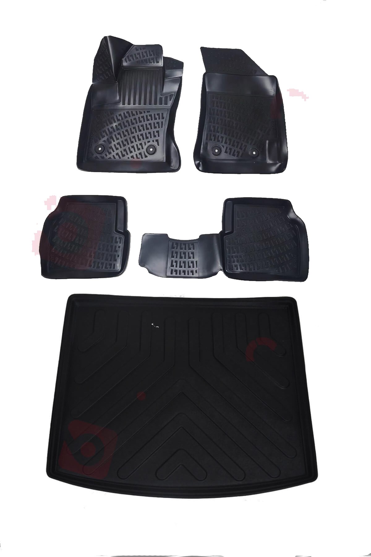 Jeep Compass 2017+ 3D Havuzlu Paspas ve Bagaj Havuzu Bizymo Set