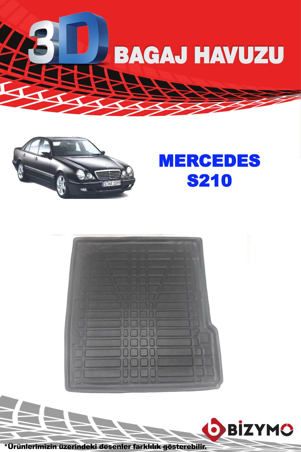 Mercedes S210 3D Bagaj Havuzu
