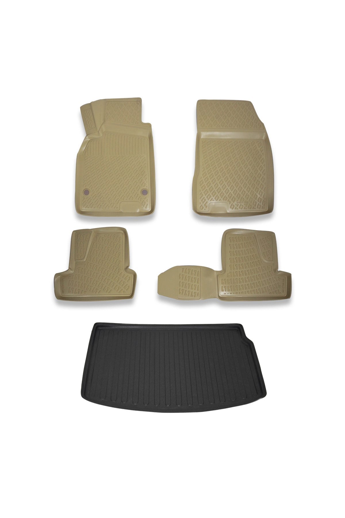 Renault Megane 3 Hb 2009-2015 Bej Paspas ve Bagaj Havuzu Seti