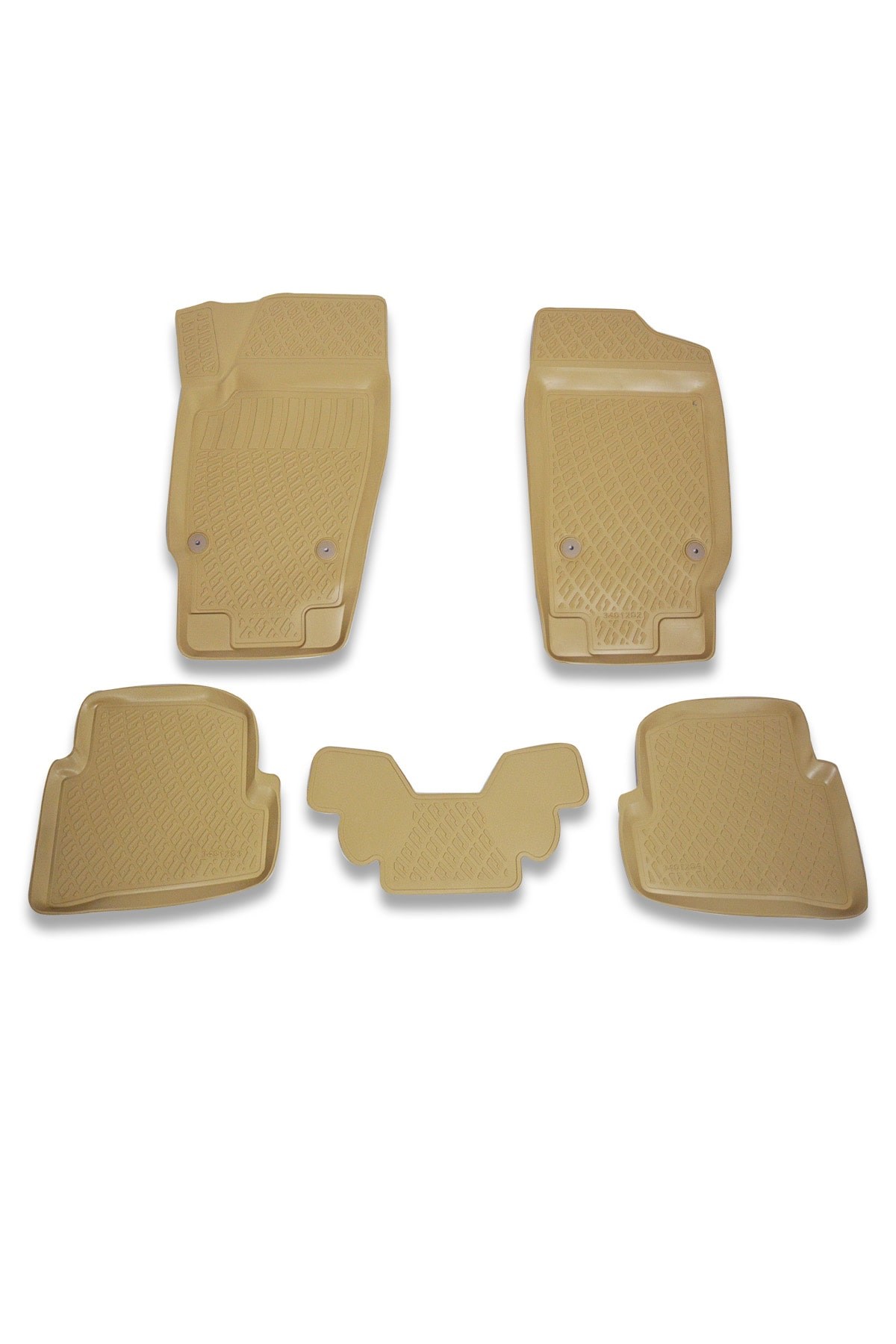 Seat İbiza 2002-2008 3D Havuzlu Bej Paspas Takımı Bizymo