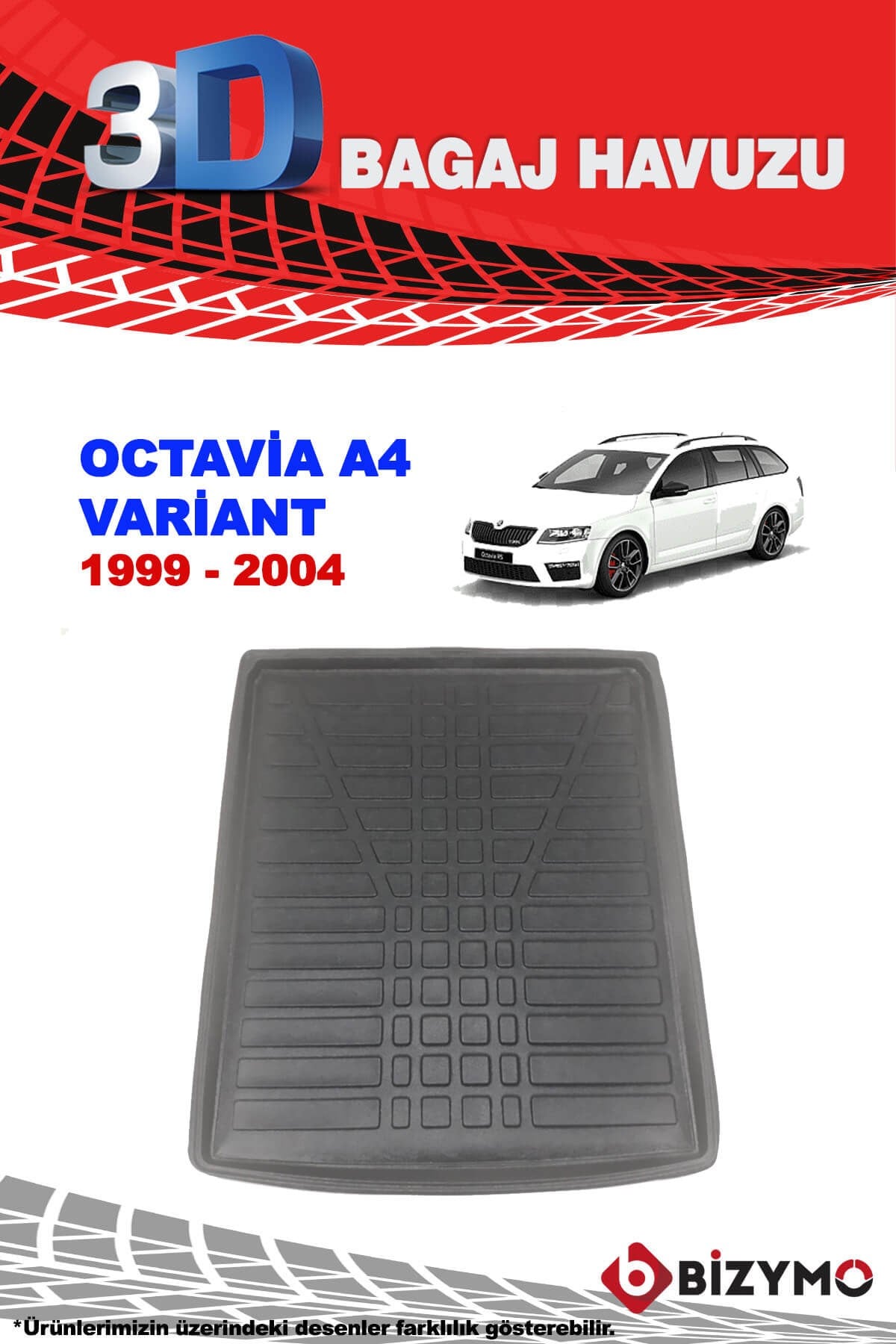 Skoda Octavia A4 Variant 1999-2004 3D Bagaj Havuzu Bizymo