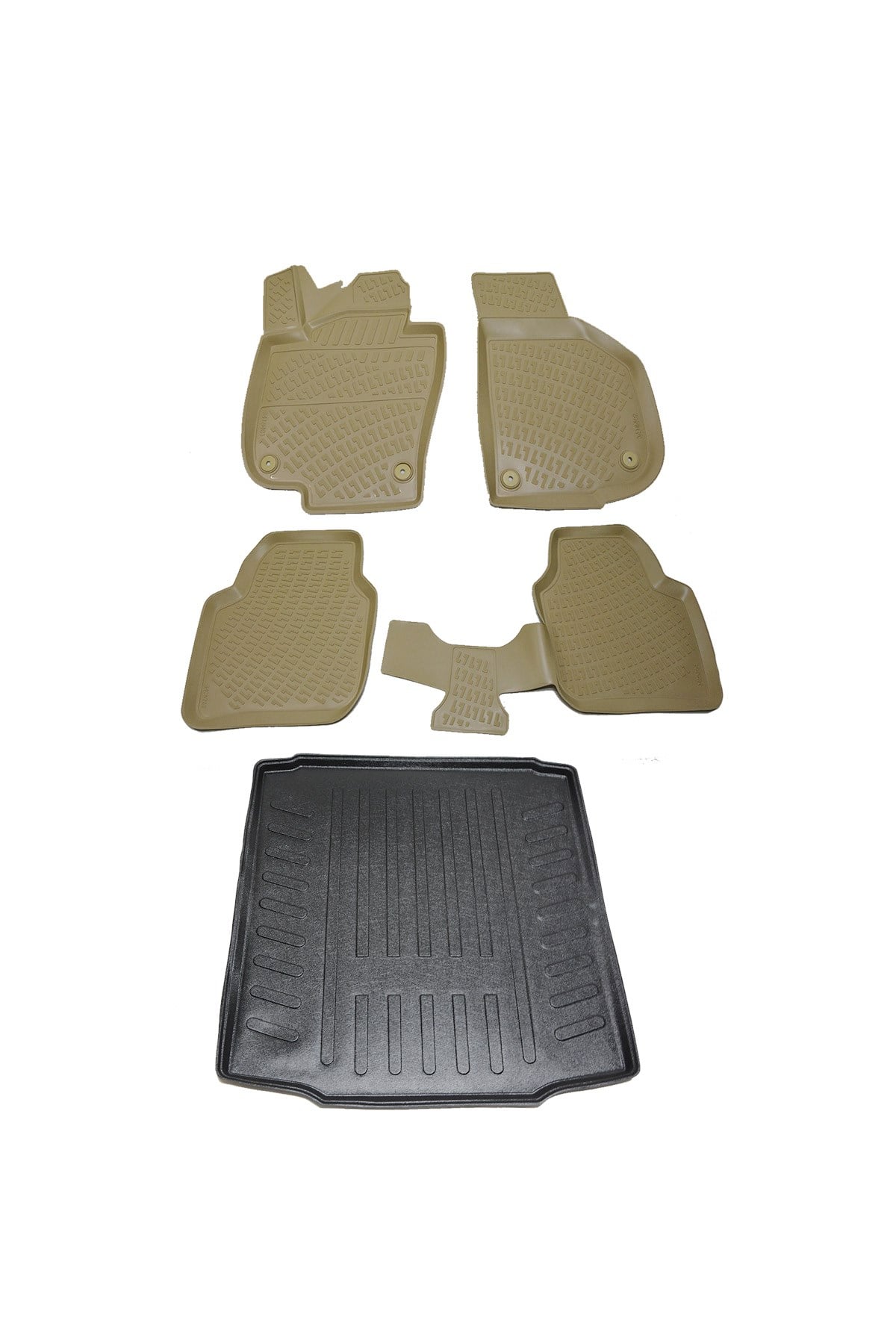 Skoda Superb 2008-2015 Bej Paspas ve Bagaj Havuzu Seti