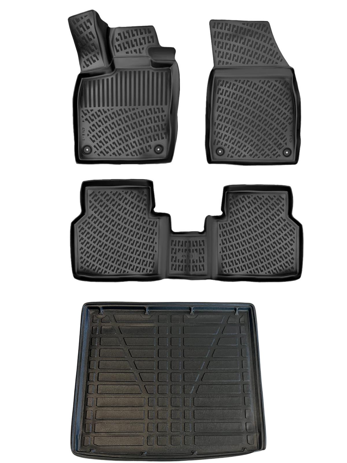 Volkswagen ID.4 ( Elektrikli ) 2021 Sonrası Havuzlu Paspas ve ÜST Bagaj Havuzu Bizymo