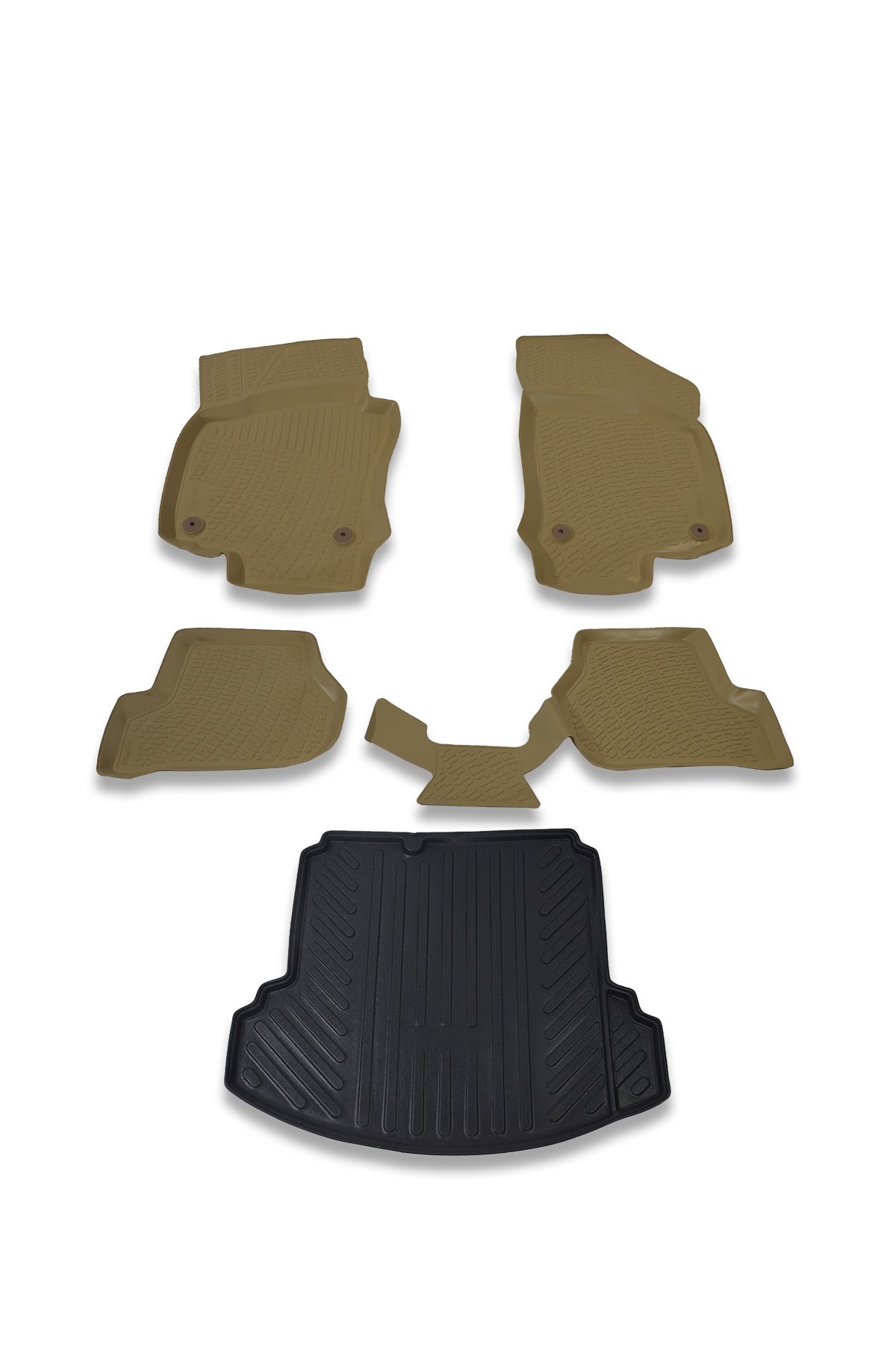 Volkswagen Jetta 2005-2010 Bej Paspas ve Bagaj Havuzu Seti