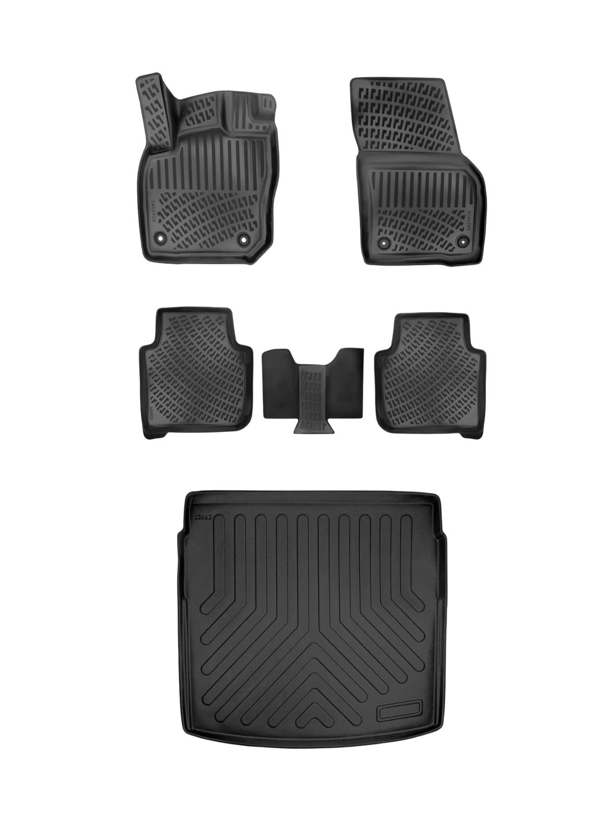 Volkswagen Tayron 2024 Sonrası 3D Havuzlu Paspas ve ALT Bagaj Havuzu Seti Bizymo