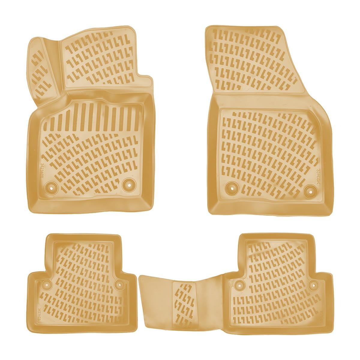 Volvo V50  2004-2012 Rizline 3D Havuzlu BEJ Paspas