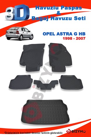 Opel Astra G Hb 1998-2007 Paspas Ve Bagaj Havuzu Seti - Bizim Oto