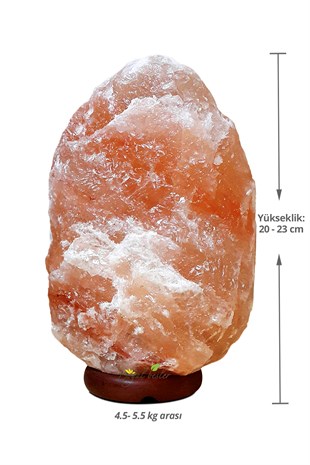 Himalaya Tuz Lambası 4-6 Kg Arası - Kaya Tuzu Lambası - 1.Kalite Tuz Lambası - Büyük Boy 20-23 cm