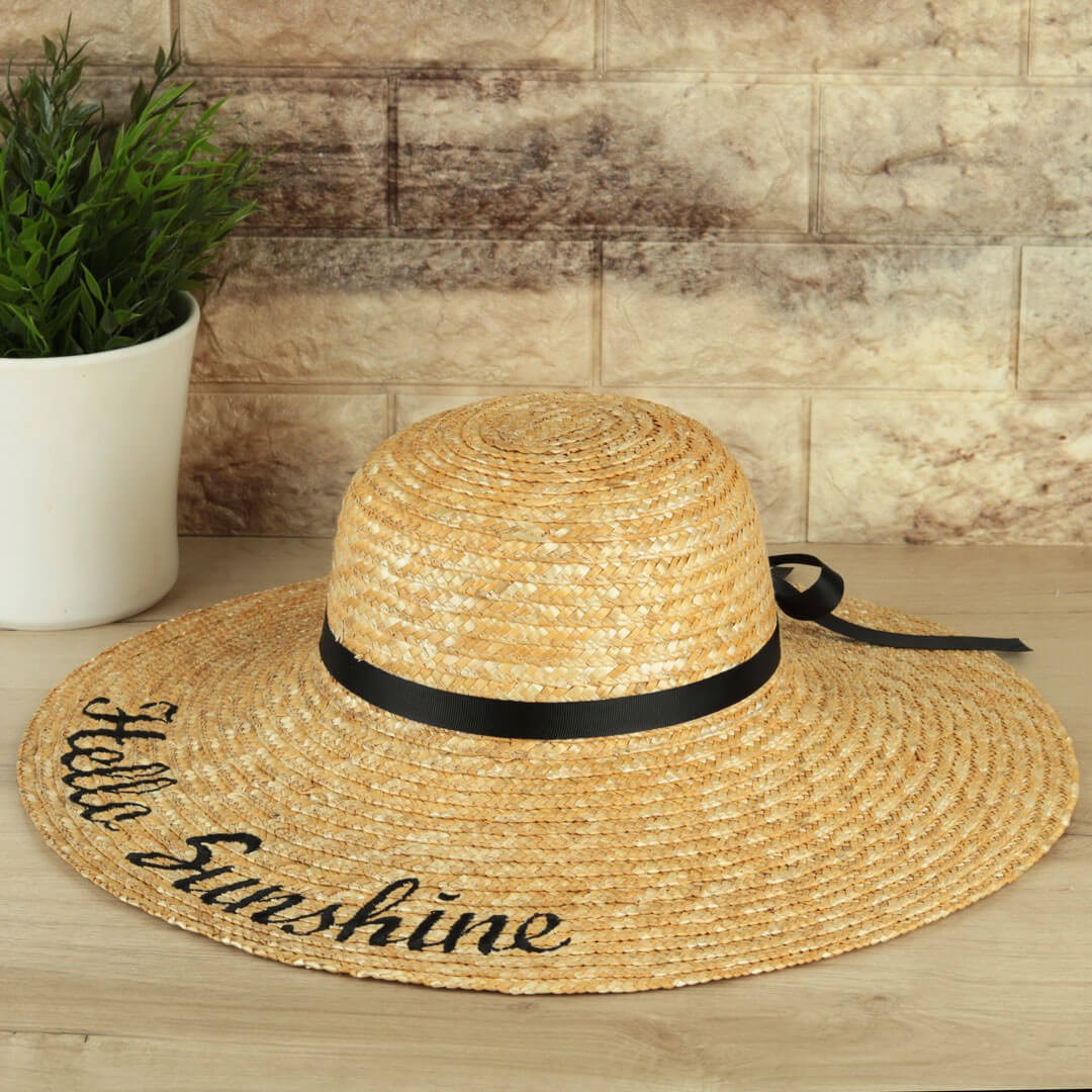 Yazlık Hello Sunshine Kadın Fötr Şapka