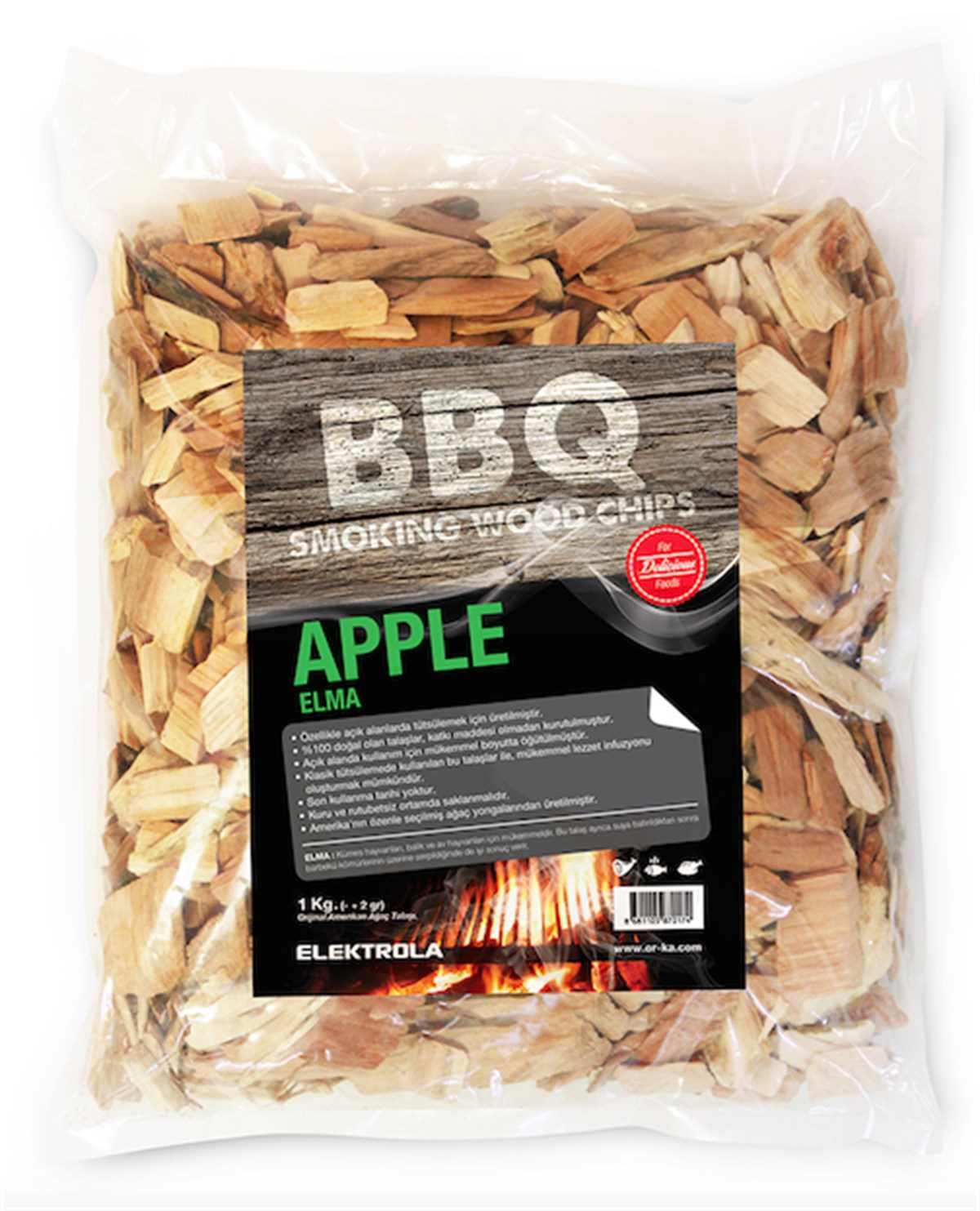 Barbekü Elma (Apple) Tütsüleme Talaşı 1Kg.